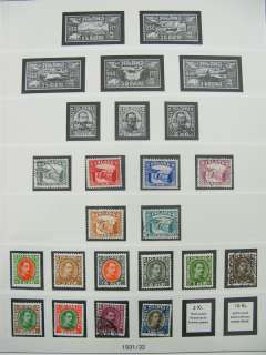 Iceland Stamp Collection In Lindner Album Catalogues $6,000+  