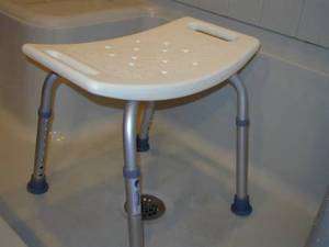 Medical Bath Seat Bench Shower Bathtub Stool Chair Without Backrest 