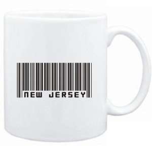  Mug White  BAR CODE New Jersey  Usa States Sports 
