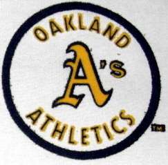 Oakland As 3 inch Lextra Iron On Logo Patch  