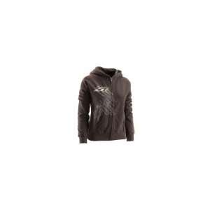  Z1R Womens Flora Zip Up Hoodie   Small/Brown Automotive