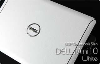 Dell Inspiron Mini 10 Laptop Cover Skin   White Leather  