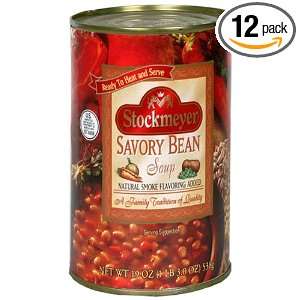 Stockmeyer Soup, Savory Bean, 19 Ounce Cans (Pack of 12)  