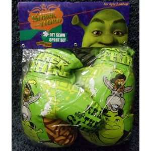    Rare Shrek 10 Inch Kids Boxing Gloves Mint in Box Toys & Games