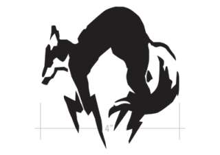 Fox Hound DieCut Decal Sticker Metal Gear Solid 4 Snake  