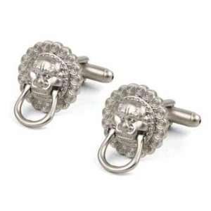  Mens Stainless Steel Cuff Links w/Lion Emblem Everything 
