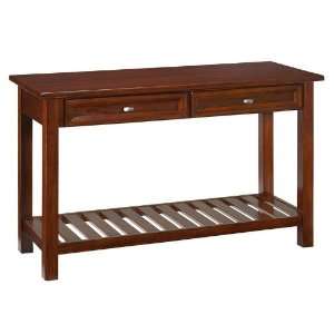  Sofa Table with Slat Design in Cherry Finish