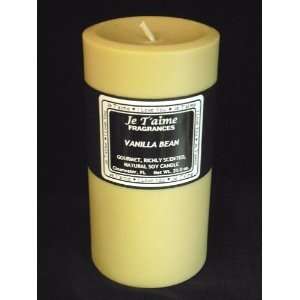  Vanilla Bean Soy Pillar Candle 3 x 6 
