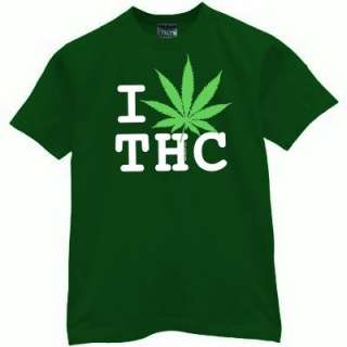 LOVE THC weed marijuana 420 bowl medical shirt pot L  