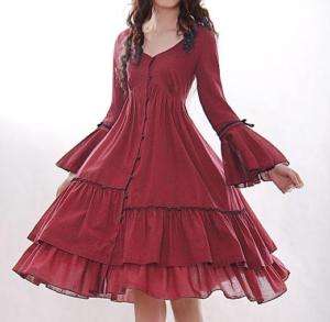 J108 womens dress one piece lolita gothic victorian nwt  