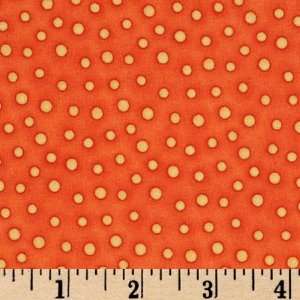  44 Wide Whimsyland Polka Dots OrangeLt. Orange Fabric 