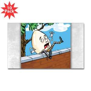   (Rectangle) (10 Pack) Humpty Dumpty Sat On Wall 