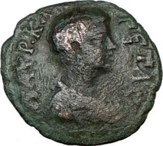 GETA NICOPOLIS Authentic Ancient Roman Coin Star in crescent moon 