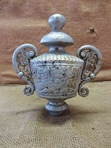   Finial  Antique Old Garden Decor Stove Fence Gate Shabby 6709  