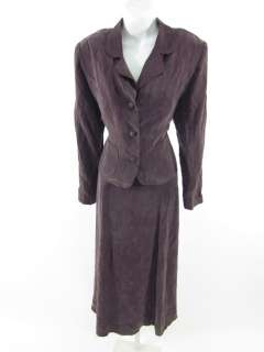 SHARI J FASHIONS Mauve Purple Dress Blazer Suit Set L  