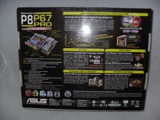 Asus P8P67 PRO REV 3.0 Motherboard   P67 B3 RevisionDIGI+ VRM  