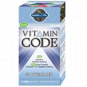 Garden of Life   Vitamin Code   50 & Wiser Men   120 ultrasorbe vcaps