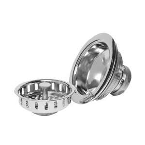   Sink Strainer Solid Brass Post Type With Nuts And Washers Brushed