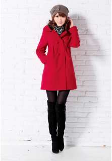 2011 NEW Womens Fashion Slim Fit Woolen Trench Coat/Jacket 3 Color 