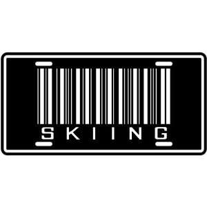  NEW  SKIING BARCODE  LICENSE PLATE SIGN SPORTS
