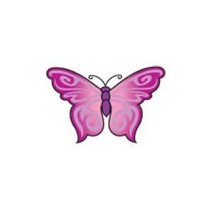  Pink Butterfly Temporary Tattoo 1.5x2 Beauty