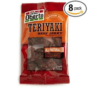 Oh Boy Oberto Teriyaki Natural Style Beef Jerky, 1.5 Ounce Bags (Pack 