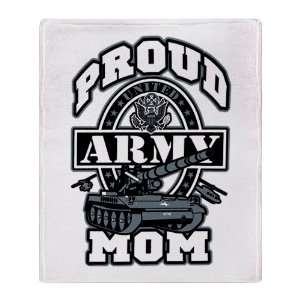  Stadium Throw Blanket Proud Army Mom Tank 