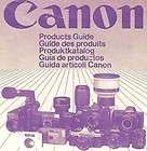 CANON CAMERA BROCHURE CANON​ F1 A1 AE1 T80​ T70 from 1983