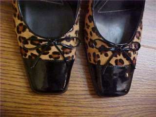 FRANCO SARTO Womens PUMPS Shoes ANIMAL PRINT SIZE 9 M BRAZIL http 