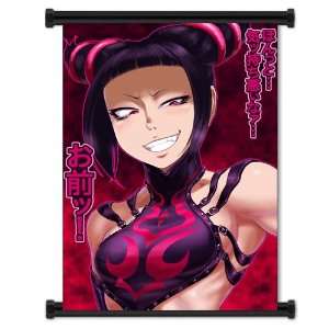  Street Fighter IV Anime Game Juri Fabric Wall Scroll Poster (16x22 