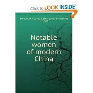  Notable women of modern China, Margaret E. Burton Books
