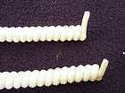 New Pair of White No Tie Laces Curly Spiral Elastic Coil Shoelaces 