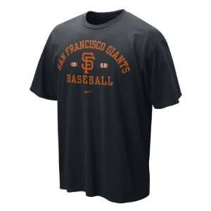  San Francisco Giants Nike Black Safety Squeeze Tee Sports 