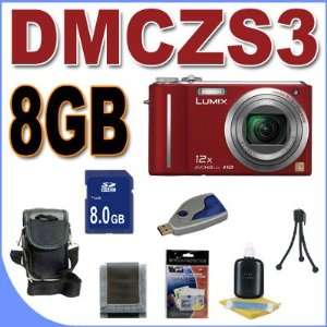  Panasonic Lumix DMC ZS3 10MP Digital Camera w/12x Wide 