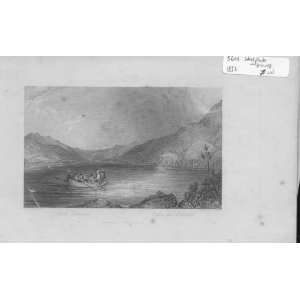  Loch Lomond 1832 Antique Print Scotland