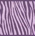 wallpaper border designer animal print purple zebra expedited shipping 