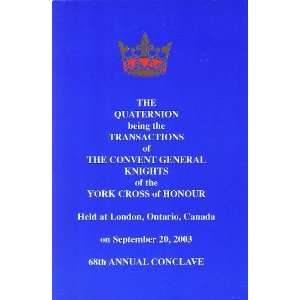   London, Ontario, Canada on September 20, 2003 68th Annual Conclave