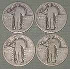 1927 2 1929 STANDING LIBERTY SILVER QUARTERS S10