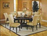 72 6 FT ROUND DINING TABLE SET 8 CHAIRS FURNITURE  