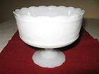 Vintage E. O. Brody Co. Milk Glass Pedestal Bowl/Candy Dish M6000
