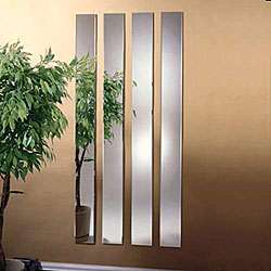 Bevelled 6 x 60 Mirror Strips (Set of 4)  