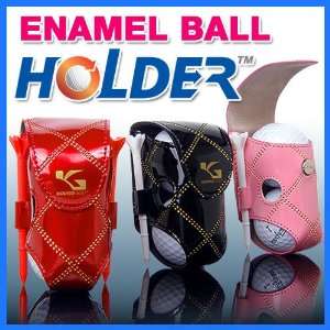 Enamel Leather Golf ball case holder 4 belt + tee BH412