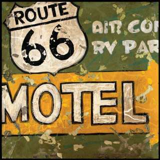 Aaron Christensen Route 66 Gallery wrapped Canvas Art   