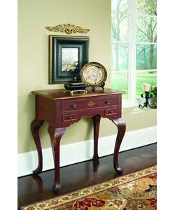 Hand Painted Ruby Red Accent Table  
