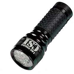 Outback Flashlights Ace 16 LED Las Vegas CSI Black Flashlight 
