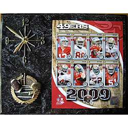 San Francisco 49ers Team Picture Plaque Clock  