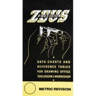Zeus Precision Data Chart Tap Drill Size Metric Tables  