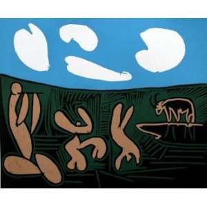  LC   Bacchanale au taureau by Pablo Picasso, 15x13