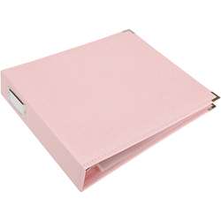 Pretty Pink Faux Leather 3 ring Scrapbook Album  
