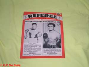 1956 Referee Magazine Boxing and Wrestling Features  